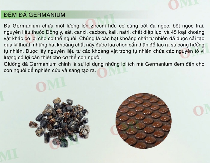 Viên đá thô germanium cận đá thực tế màu nâu 