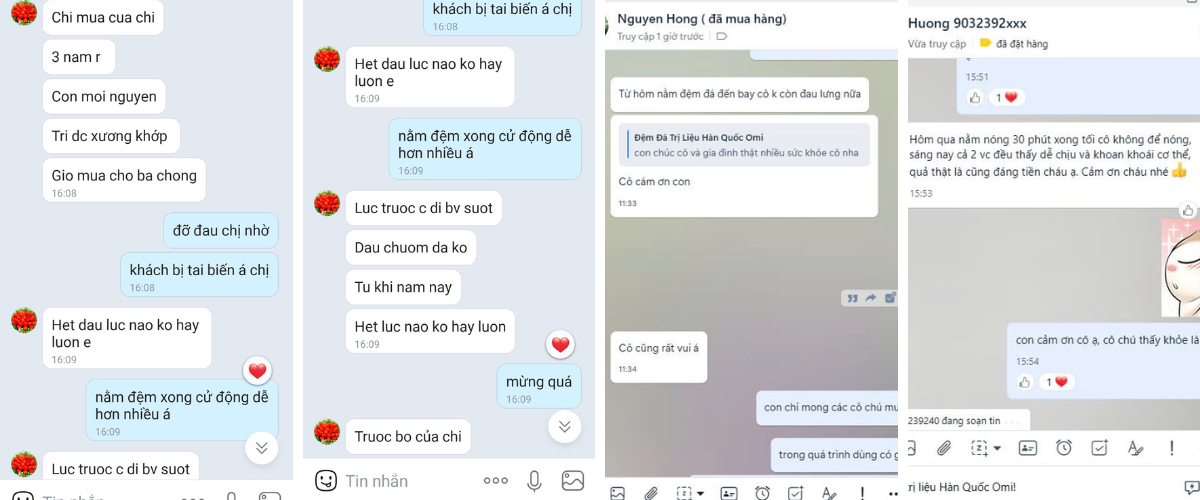 Feedback thảm đá nóng OMI - 100% khách hàng hài lòng