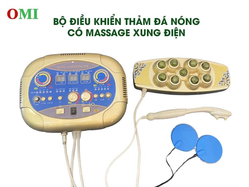 Bộ Điều Khiển Thảm Đá Nóng Có Massage Xung Điện Trị Liệu