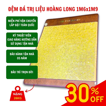 Thảm Đá Nóng Hoàng Long Cao Cấp 1m6x1m9