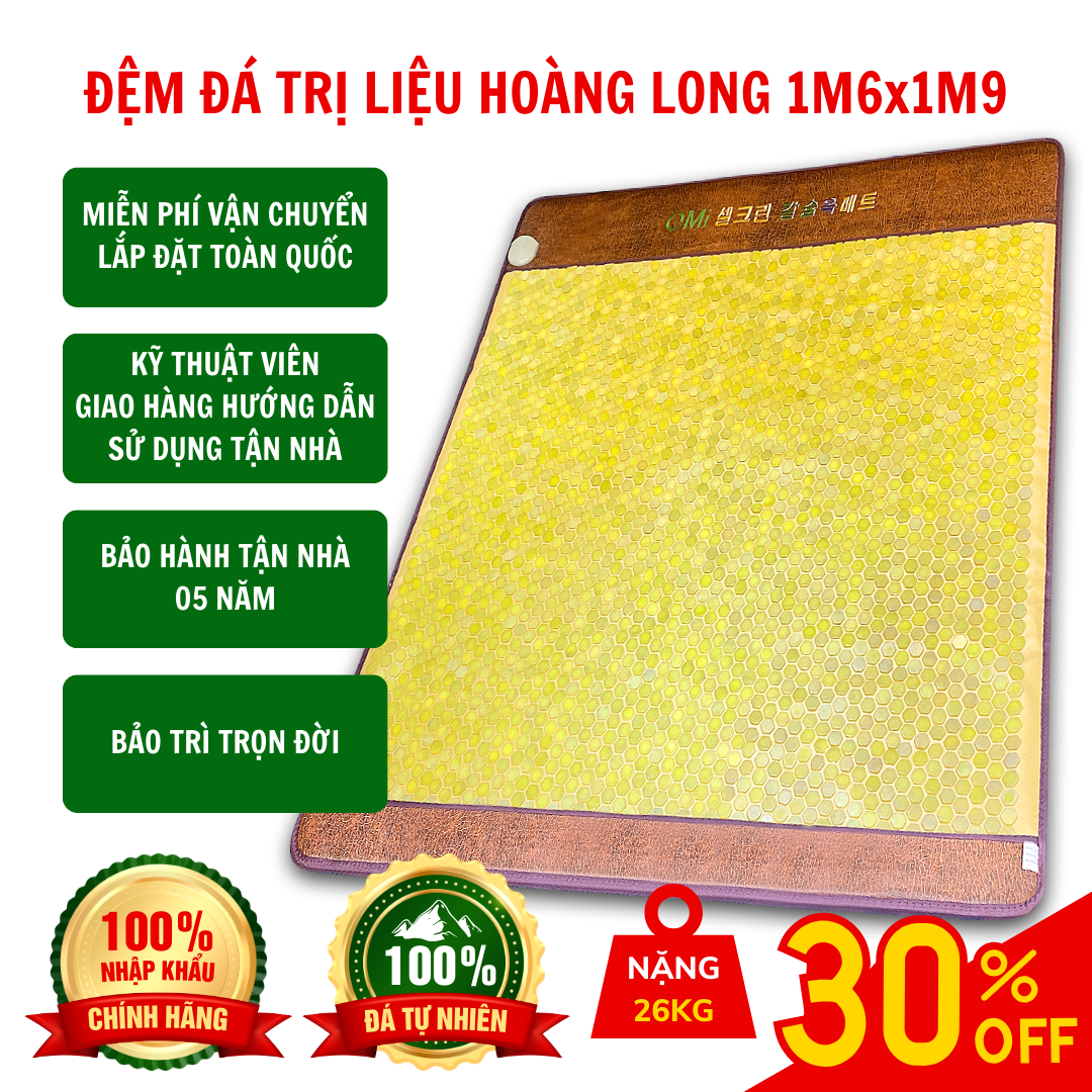 Thảm Đá Nóng Hoàng Long Cao Cấp 1m6x1m9